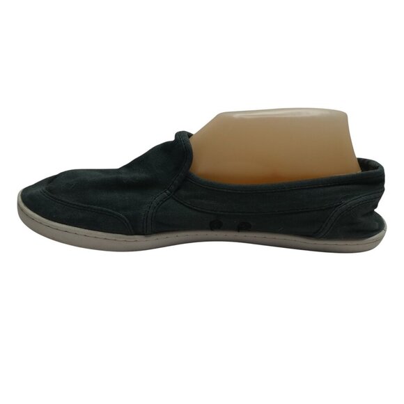 Sanuk Pair O Dice Dark Green Canvas Lightweight Slip On Loafers Womens 10 - Picture 3 of 13